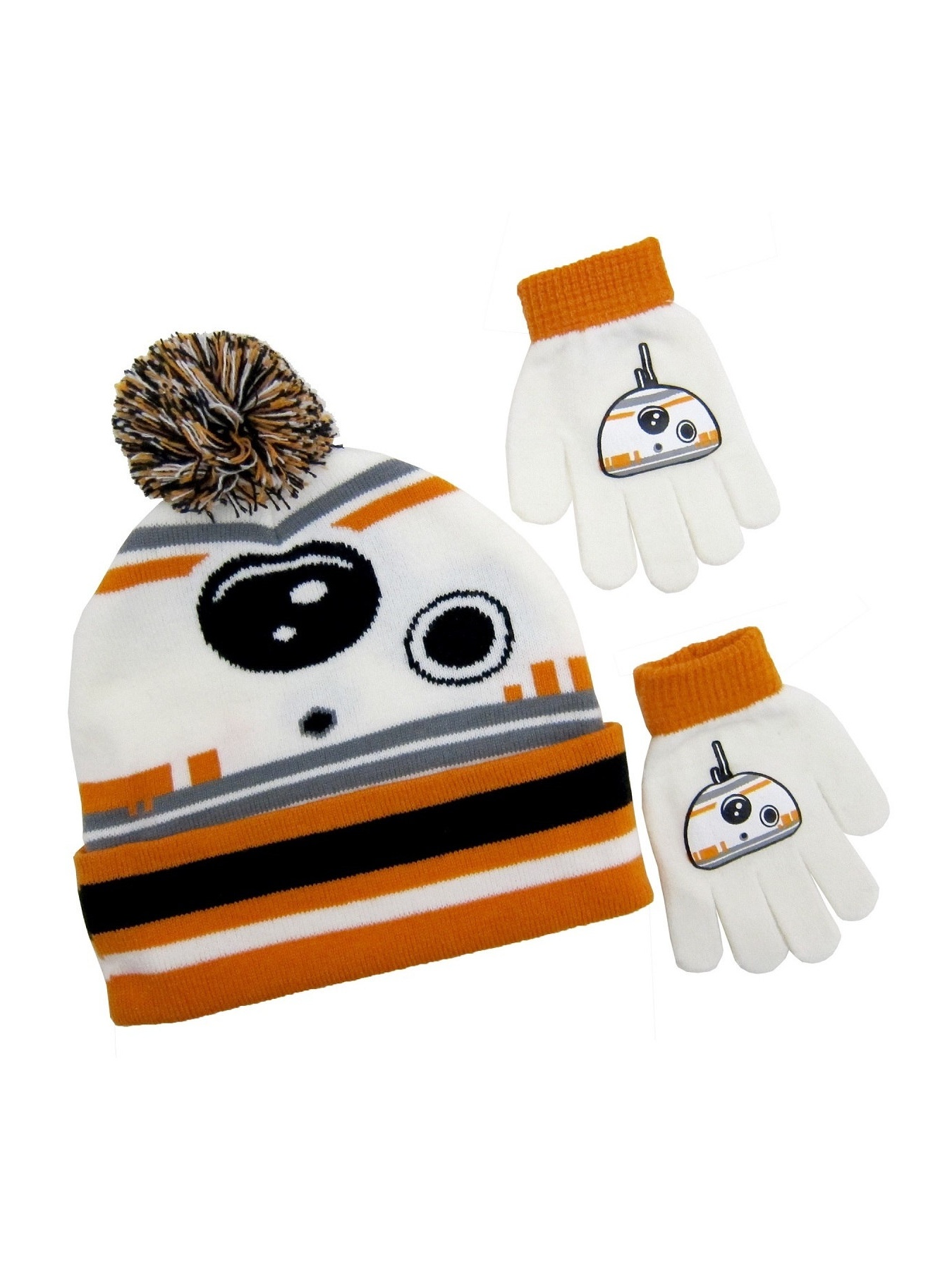 Star Wars BB8 Kids Knit Hat and Gloves 