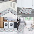 thumbnail image 5 of Light Blue Christmas Tree Pattern Kitchen Rugs Sets Of 2,Anti Fatigue Kitchen Mat Rugs Non Slip Washable,Decorative Kitchen Floor Mats for Kitchen,Sink,Laundry,17"x30"+17"x47", 5 of 7