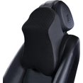 thumbnail image 1 of Almohada de apoyo para el cuello del coche - Reposacabezas para asiento de coche en espuma viscoelástica, transpirable, funda extraíble y lavable, color negro, 1 of 5