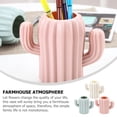 thumbnail image 2 of 3 Pcs Porte-Crayon de Table en Forme de Cactus Vase Décoratif pour Bureau, 2 of 9