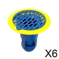 thumbnail image 1 of 6x Desagüe De Piso Para Baño, Redondo, Antiolor, Para Bañera, Baño, Color Azul, 1 of 8