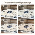 thumbnail image 7 of ODIKA 8'x10' Washable Area Rug Non-Slip Chair-Friendly Mat Beachy Ocean Nautical Vintage Border Compass Motif Themed Bathroom for Dining Room, Large Office, Lounge, 7 of 7