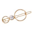 thumbnail image 4 of 2 Pack De Horquillas De Metal Geométrico Para Niñas, Horquilla, Pinzas Para El Cabello, Pinzas Para El Cabello, Joyas Para El Cabello Zulema Pinza de pelo geométrica para mujer, 4 of 8