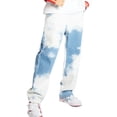 thumbnail image 5 of Men 's Denim Pants, Tie Dyeing Patterns Straight Legs Loose Long Jeans, 5 of 9