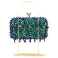 thumbnail image 6 of Handheld Evening Bag, Handmade Double-sided Beaded Bag, Sequined Bag, Evening Clutch for Women, 6 of 13