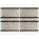 thumbnail image 1 of 4 Pcs Manteles de Patrón de Doble Raya PVC PET Lavables para Mesa de Cocina Color Marrón, 1 of 6