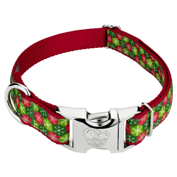 Country Brook Design Premium Christmas Wish Ribbon Dog Collar Walmart Com Walmart Com