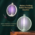 thumbnail image 1 of 1 Set Mosquito Swatter Insulated Power Grid Bionic Capture Silent Operation Nonradiative 1200mAh Battery 4 in 1 Electric Mosquito Swatter Bedroom Supply, 1 of 7