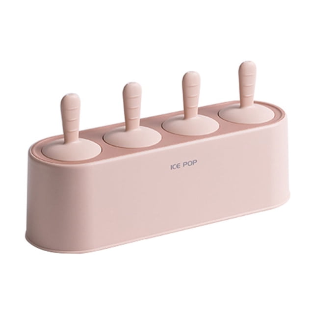 Inteprter Moldes de hielo de silicona de fácil liberación para golosinas caseras de hielo hechas de moldes de silicona de calidad alimentaria Cocina y Comedor Rosa claro