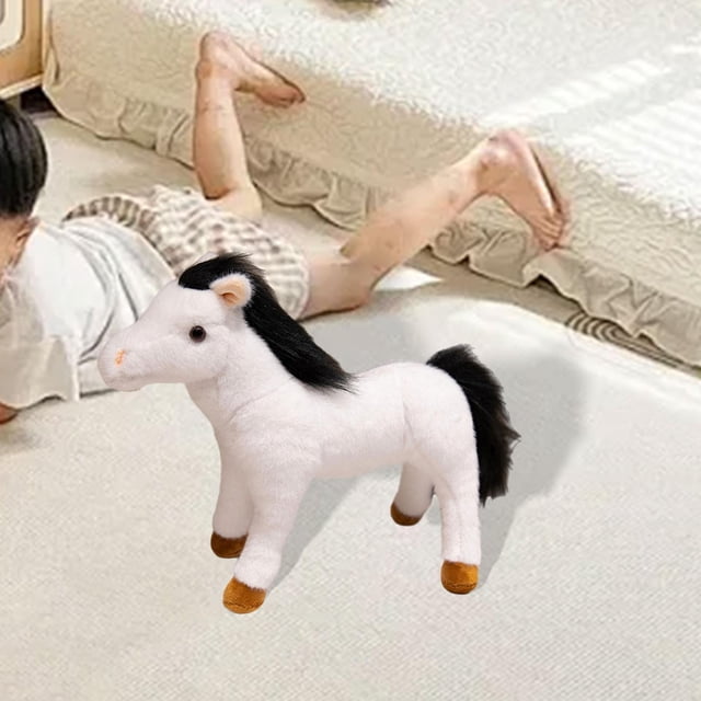 Simulación de juguete para caballos Simulación para niños decoración de la habitación de la habitación del almohada del almohada para niños Festival L