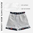 thumbnail image 3 of FORMRS Boys Swim Trunks Quick Dry Mesh Liner Boardshorts Sizes XS-XL, Blue Stars Pattern, 3 of 7