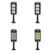 thumbnail image 2 of Advancent Luz solar de pared Sensor exterior Iluminación impermeable 2400mAh Lámparas de inducción de cuerpo súper brillante Control remoto para Iluminación y accesorios 144 LED Advancent HA073508-03, 2 of 6