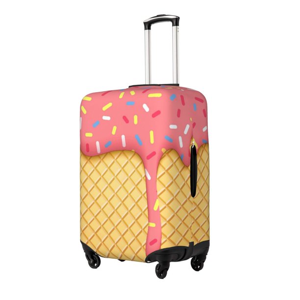 Balery Pink Ice Cream Funda de equipaje, fundas para maletas, elástica, lavable, protector de maletas, compatible con maletas de 18 a 32 pulgadas-X-Large