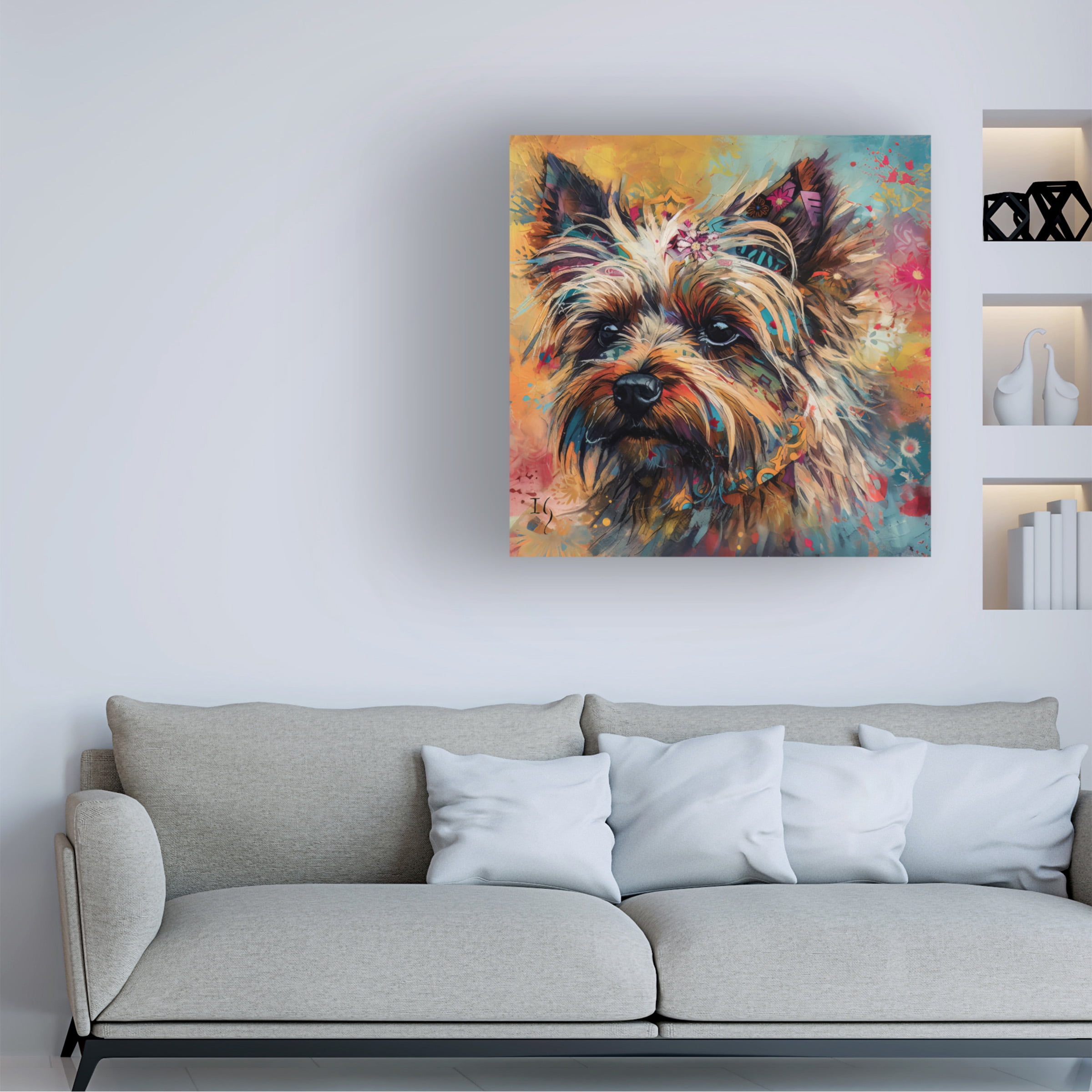 Canvas Wall Art - Ivan Guaderrama 'Warmth Palette' Wall Art for Living Room, Bedroom, or Office DÃ©cor by Trademark Fine Art - 18 x 18 Inches