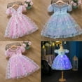 thumbnail image 4 of Hotiary Toddler Baby Girls Tulle Puffy Dress + Bright Colored Lights Kids Puff Sleeve Mesh Princess Dress Children Wedding Birthday Party Ball Prom Gown for 3-9 Years, 4 of 4