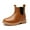 Brown, variant on kkdom Boys Girls Chelsea Boots Ankle Boots Zipper Booties Unisex Brown 5.5 Toddler