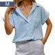 thumbnail image 5 of Minnieouse Camisa de mujer Blusa de manga corta Top de verano Accesorios de ropa Azul claro M Type2 NO2 Minnieouse AP010575-22, 5 of 6