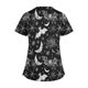 thumbnail image 4 of Puntoco Top de lactancia informal con cuello en V, manga corta y estampado de Halloween para mujer, 4 of 5