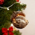 thumbnail image 5 of RoamHome 10cm/4 inch forest animal acorn decoration 18D Acrylic Hanging Ornament Home Party Décor Hedgehog, 5 of 5