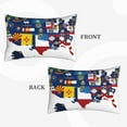 thumbnail image 2 of Xecao The Map Of United States for Decorative Throw Pillow Case for Couch,Sofa or Bed Set,Pillow Cover for Sofa Home Decor Ideal Gift(Pillow core not included)-16"x24", 2 of 6
