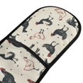 thumbnail image 2 of Dailycode Double Sided Oven Mitt with Loop Heat Resistant Kitchen Long Potholders 7" x 35" Chicken with Horse, 2 of 6