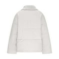 thumbnail image 5 of UPPADA Winter Cropped Puffer Jacket Coats for Women Short Warm Zip Up Quilted Jackets Outerwear Zip Up Puff Coats with Pockets Winter Jackets for Women White,S, 5 of 9