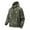 B Army Green, variant on Mens Jackets Windproof Water Resistant Outdoor Sports Mountain Climbing Fishing Pullover Jacket Zip Up Long Sleeve Warm Outerwear Comfortable Loose Fit Fall Jackets