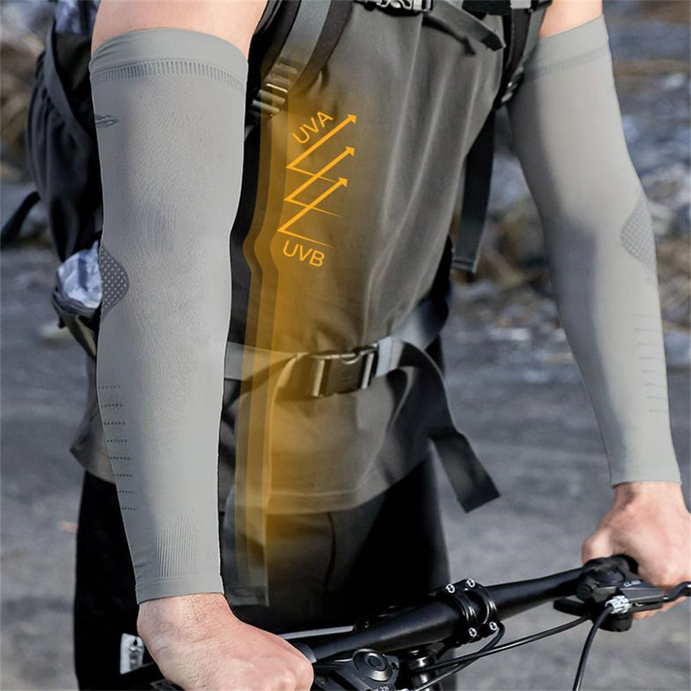 1 Pair Arm Sleeves Cover UV Sun Protection Outdoor Sports Riding Arm Breathable 