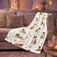 thumbnail image 6 of Playful Boxer Dogs Pumpkins, Playful Pet Portrait Pattern, Warm Flannel Blanket for Living Room and Bedroom with Detailed Artwork, Dog Lovers Just Because Gift, Pet Lover Home Decor, 6 of 7
