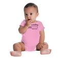 thumbnail image 4 of Diaper Loading Wait Nerdy Humor Romper Boys or Girls Infant Baby Brisco Brands 12M, 4 of 6
