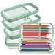 thumbnail image 1 of Estuche para lápices Sanwuta rígido con cremallera, plástico transparente, 4 piezas, 1 of 7