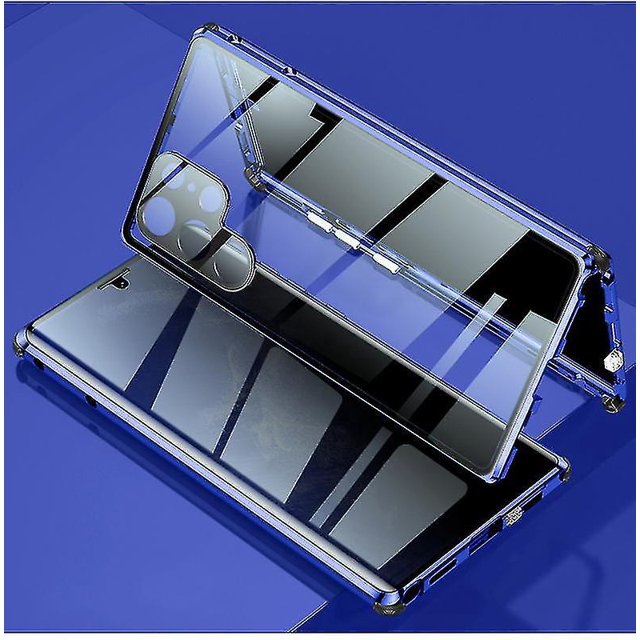 Funda De Privacidad Anti Peeping Compatible con Samsung Galaxy S22 Ultra/s22, Cubierta Magnética De Vidrio Templado De Doble Cara