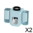 thumbnail image 1 of 2xPráctico Soporte Para Cepillo De Dientes Eléctrico Desmontable Que Ahorra Espacio Para Hotel Azul, 1 of 8
