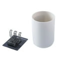 thumbnail image 2 of 2Pcs/set Wall-mounted Toothbrush Holder Organizer Toothpaste Wash Cup Wall-mounted Environment-friendly Plastic Toothpaste Wash Cup Mug, 2 of 7