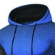 thumbnail image 2 of Blusa con capucha de manga larga para hombre, informal, a la moda, con colores a juego, sudadera deportiva con capucha, blusa de poliéster para hombre, 2 of 3