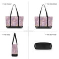 thumbnail image 6 of FORMRS Canvas Laptop Tote Bag for Women with 15.6" Computer Compartments Shoulder Handbag, Pastel Pink Marble Pattern, 6 of 7