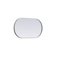 thumbnail image 5 of Metal Frame Oval Mirror 20x36 Inch in Silver, 5 of 12