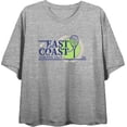 thumbnail image 4 of East Coast Athletic Club NYC Women's Heather Gray Crop Tee-XS, 4 of 6