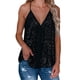 thumbnail image 3 of Txlixc Chaleco de cuello en V profundo, tirantes, blusa de lentejuelas sin mangas, blusa de ocio Txlixc  moda, 3 of 5