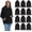 12 Pack Black Hoodies, variant on 12 Pack Women's Hoodie Oversized Sweatshirts, Cotton Blend, Bulk Womens Hoodies Bulk Sweatshirt Pack, Color White, Size Medium