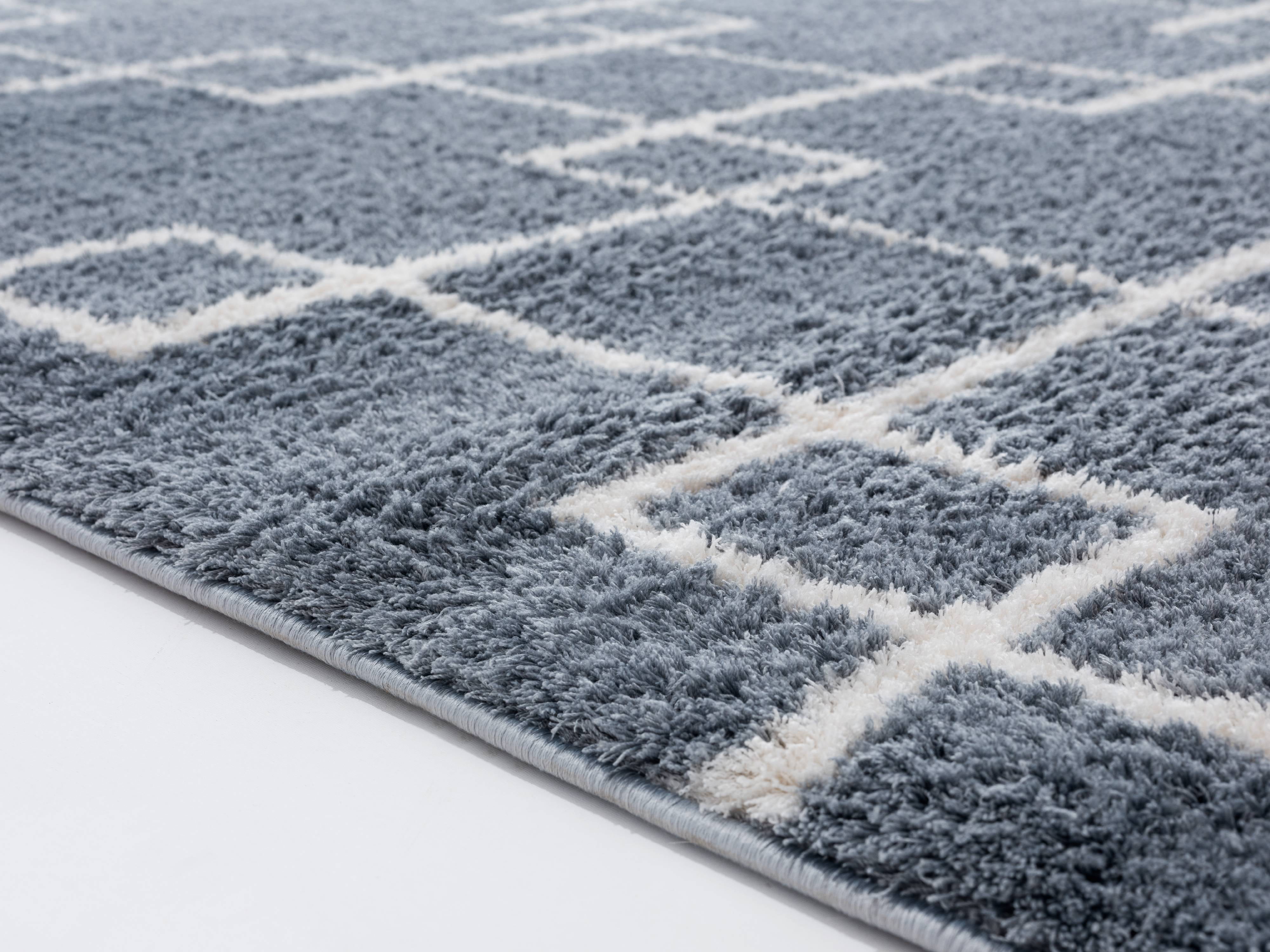 United Weavers Celestial Dadrail Contemporary Geometric Runner Rug, Blue/Grey, 2'7" x 7'2"