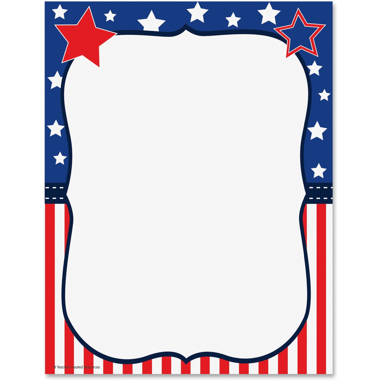 American Flag Printing Paper - 60 Sheets, 8.5x11", 70lb Text Weight For Patriotic Invitations & Flyers