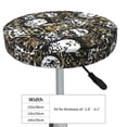 thumbnail image 3 of Cauagu Ink Graffiti Owl Print Round Stool Covers,Seat Cushion for Round Bar Stool Chair Seat Cover for Bar Round Chair Fits for 12/13/14in Bar Stool Cushion, 3 of 7