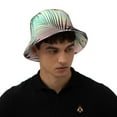 thumbnail image 6 of Kdxio Reflective Bucket Hat - Tropical Summer Palm Print Bucket Hat for Men,Women, 6 of 9
