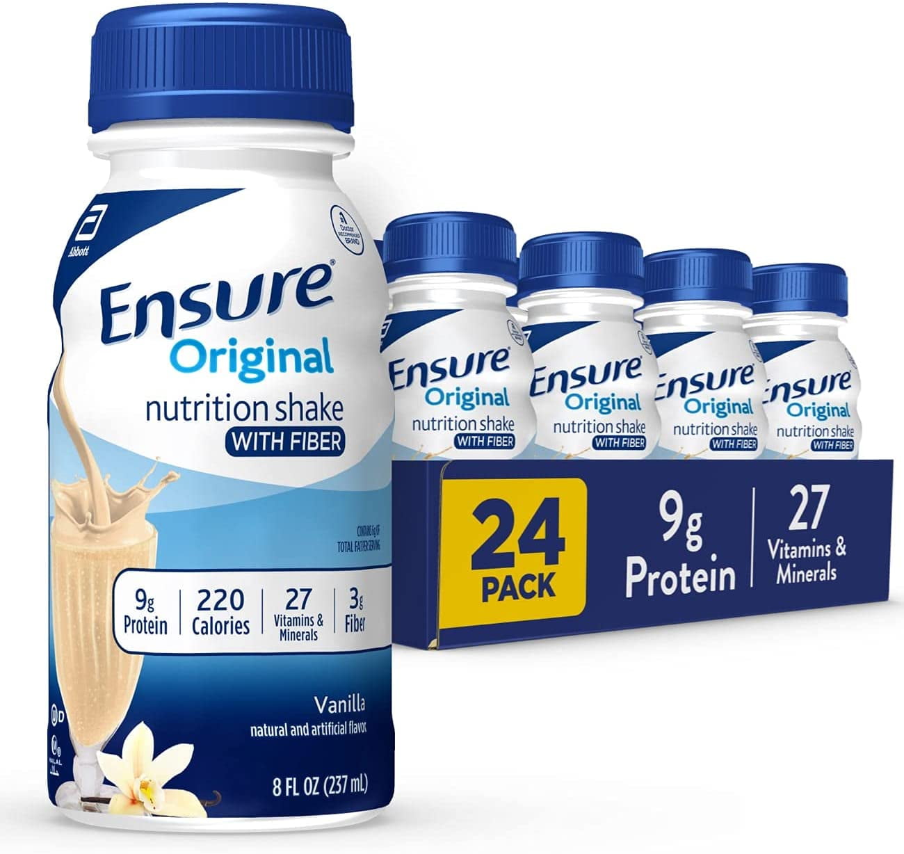 Ensure Original Nutrition Shake with Fiber, Small Meal Replacement