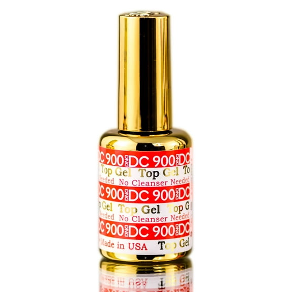 DND DC 900 TOP GEL, No Cleanser Needed, Soak off Gel NAIL All In One Daisy Top Coat for Nails - 900 Top Gel