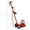 Red#4, variant on 22 Ton Hydraulic Floor Jack Air-Operated Axle Bottle Jack with (4) Extension Saddle Set Built-in Wheels, Red,