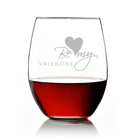 

Be My Valentine Engraved Stemless 15oz Wine Glass