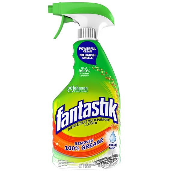 Fantastik All-Purpose Cleaner, Fresh Scent, 32 Ounce Trigger Bottle, Pack of 2