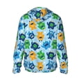 thumbnail image 3 of Gaeub Cartoon Monster Men's and Women's UPF 50+ Long-Sleeved Sun Protection Clothing, Fishing Shirt Long Sleeve Zip - XX-Large, 3 of 9